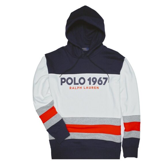 NWT POLO RALPH LAUREN Men's Pullover CLSC Hoodie "POLO 1967 EDITION" MSRP $165 - Picture 1 of 2